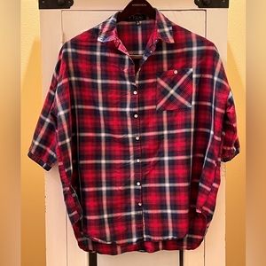 Cute Cotton On plaid 1/2 sleeve shirt.  Size S.  Second hand